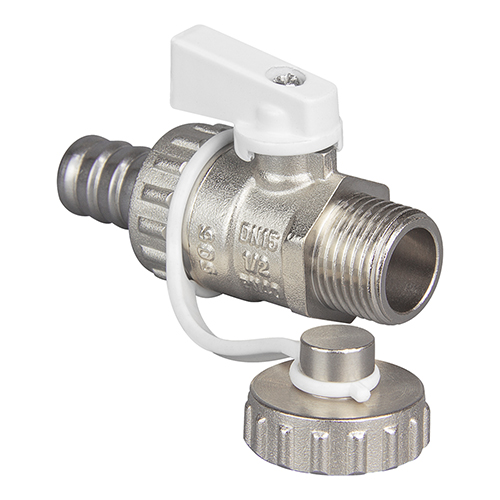 Кран шаровой TEBO дренажный 1/2"